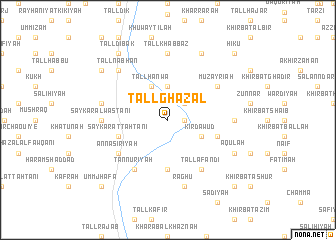 map of Tall Ghazāl