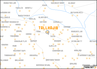 map of Tall Ḩājib