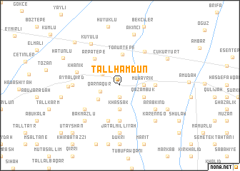 map of Tall Ḩamdūn