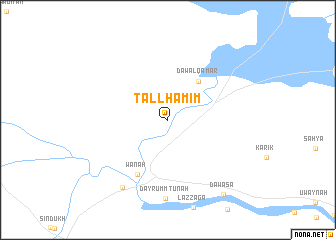 map of Tall Ḩamīm