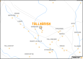 map of Tall Ḩanish