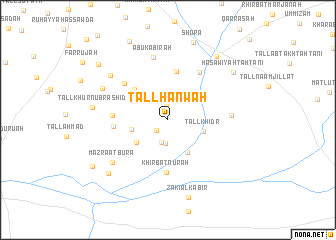 map of Tall Ḩanwah