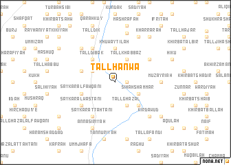 map of Tall Ḩanwāʼ