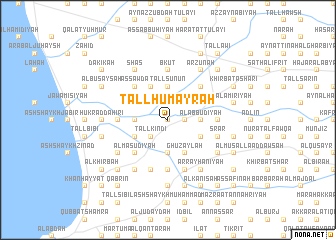 map of Tall Ḩumayrah