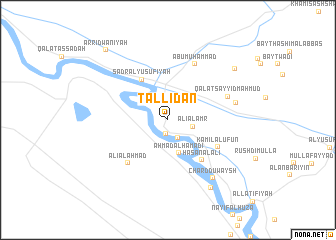 map of Tall ‘Īdān