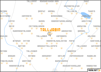 map of Tall Jabīn