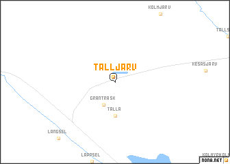 map of Talljärv