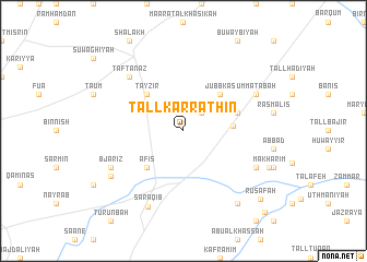 map of Tall Karrāthīn