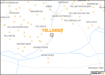 map of Tall Khiḑr