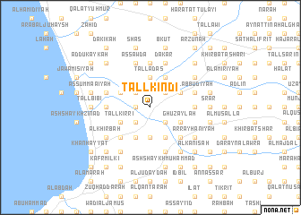 map of Tall Kindī