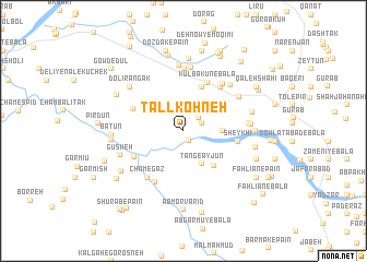 map of Tall Kohneh