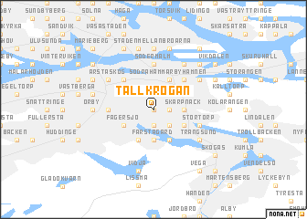 map of Tallkrogan