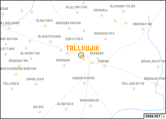 map of Tall Kūjik