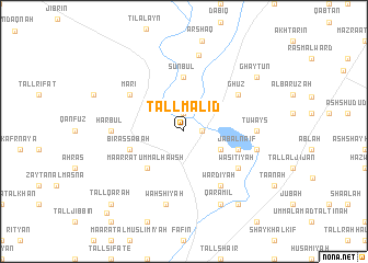 map of Tall Mālid