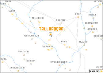 map of Tall Naqqār