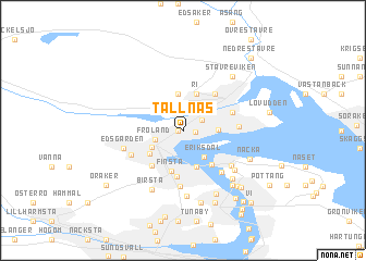 map of Tallnäs