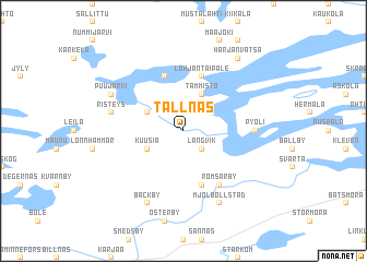 map of Tallnäs