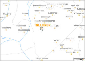 map of Tall Nā‘ūr