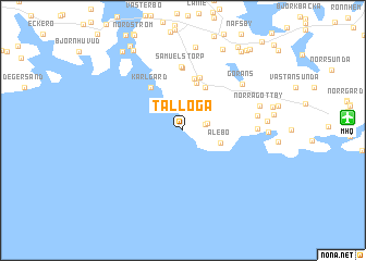 map of Tallöga