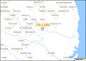 map of Tallone
