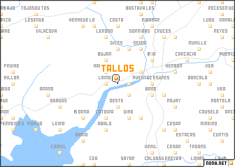 map of Tallós