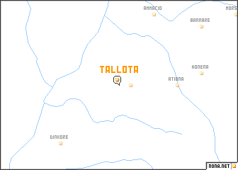 map of Tallota
