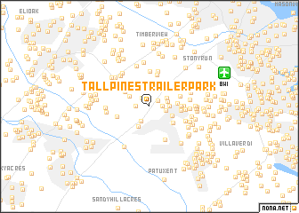 map of Tall Pines Trailer Park