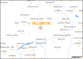 map of Tall Qarţal