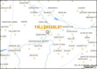 map of Tall Qaşşālāt