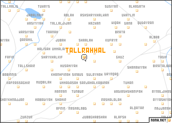 map of Tall Raḩḩāl