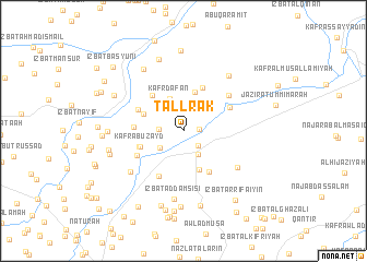 map of Tall Rāk