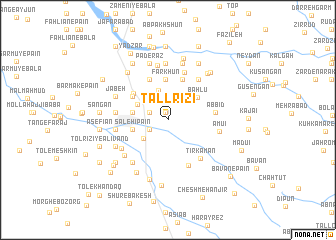 map of Tall Rīzī