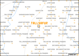 map of Tall Şāfūr