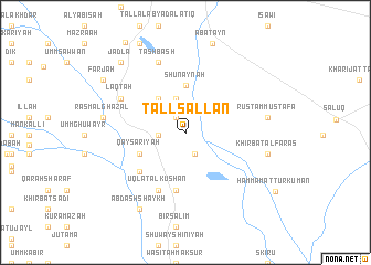 map of Tall Sallān