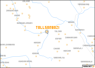 map of Tall Sarbāzī