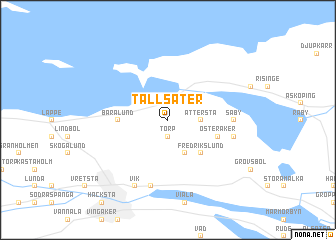 map of Tallsäter