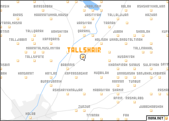 map of Tall Sha‘īr