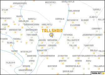 map of Tall Sha‘īr