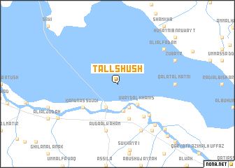 map of Tall Shūsh