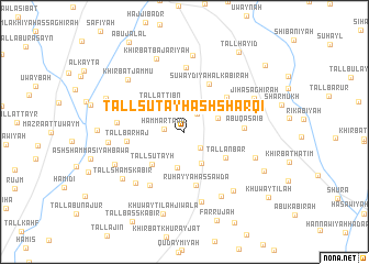 map of Tall Suţayḩ ash Sharqī