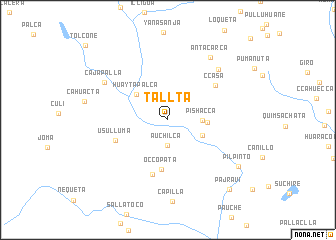 map of Tallta
