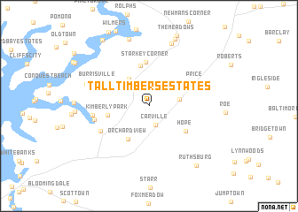 map of Tall Timbers Estates