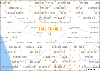map of Tall Turmus