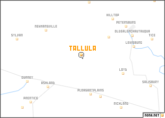 map of Tallula