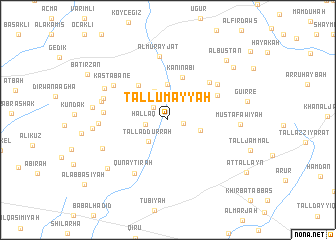 map of Tall Umayyah