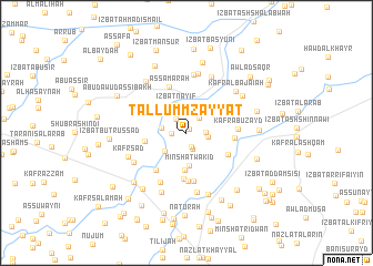 map of Tall Umm Zayyāt