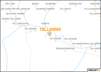 map of Tall ‘Umrān