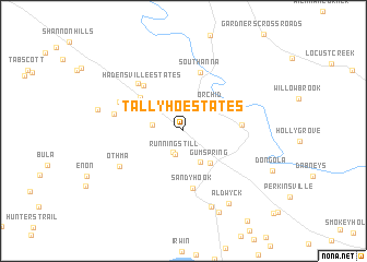 map of Tally Ho Estates