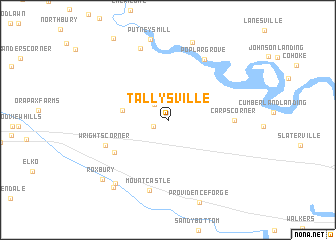 map of Tallysville