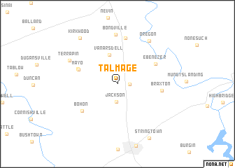 map of Talmage